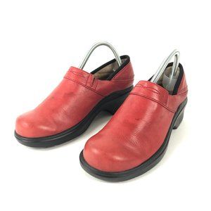 Womens Ariat Clogs Mules Red Leather 8 US